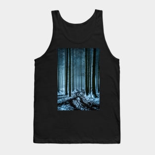 Snowy Forest in the Fog Tank Top